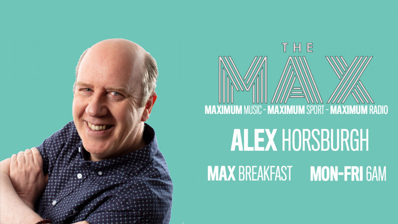 Alex Horsburgh chats to George Fraser, Lowland League chairman