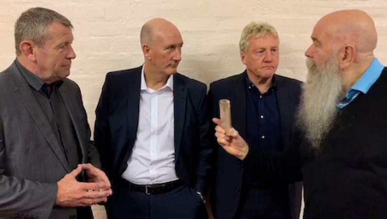 Andy Goram, Hugh Burns, Frank McAvennie talk to Tom Russell